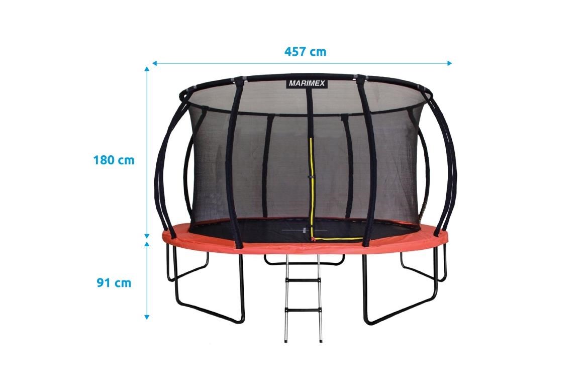 Marimex Premium trampolína 457 cm + vnitřní ochranná síť + schůdky ZDARMA0 