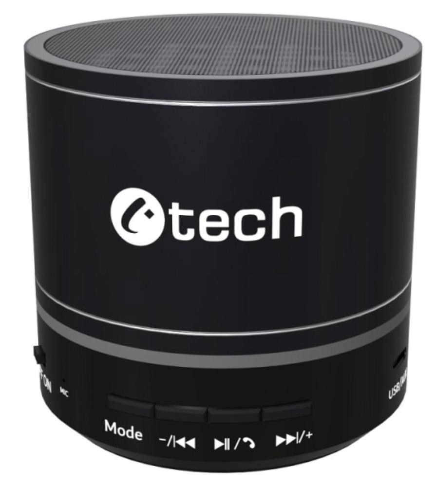 C-TECH repro SPK-08B,  bluetooth,  černá1 