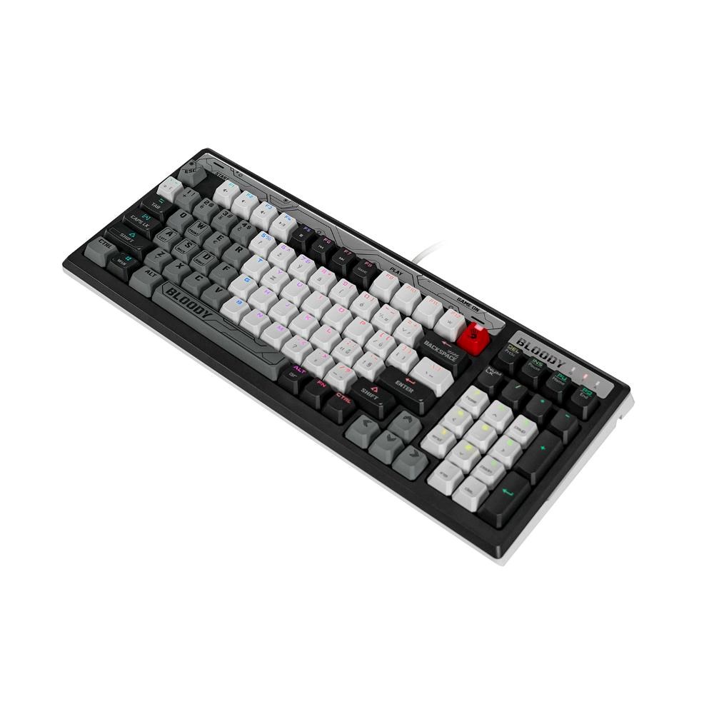 A4tech Bloody B950 podsvícená mechanická herní klávesnice RGB,  Brown Switch,  USB,  CZ,   šedá3 