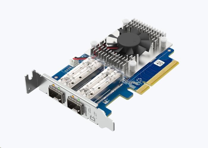 QNAP QXG-10G2SF-NXE - 2x 10GbE SFP+, low-profile, PCIe Gen3 x8