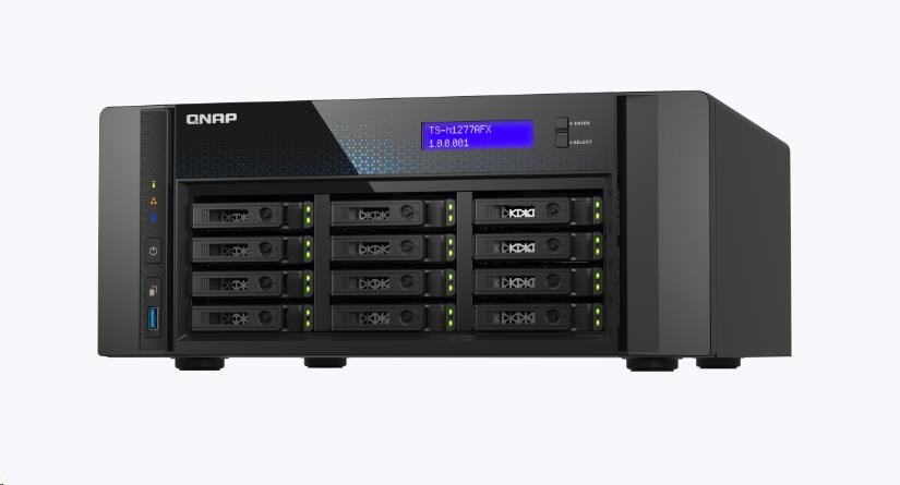 QNAP TS-h1277AFX-R7-32G (Ryzen 7 5, 5 GHz, ZFS, 32 GB DDR5 ECC RAM, 12 x 2, 5