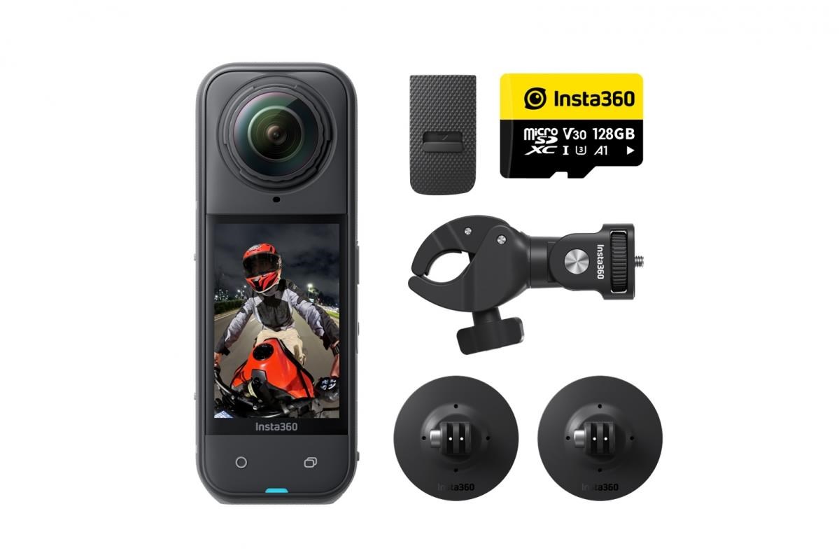 Insta360 X5 motocyklový balíček - akční kamera X5 + příslušenství na motorku0 