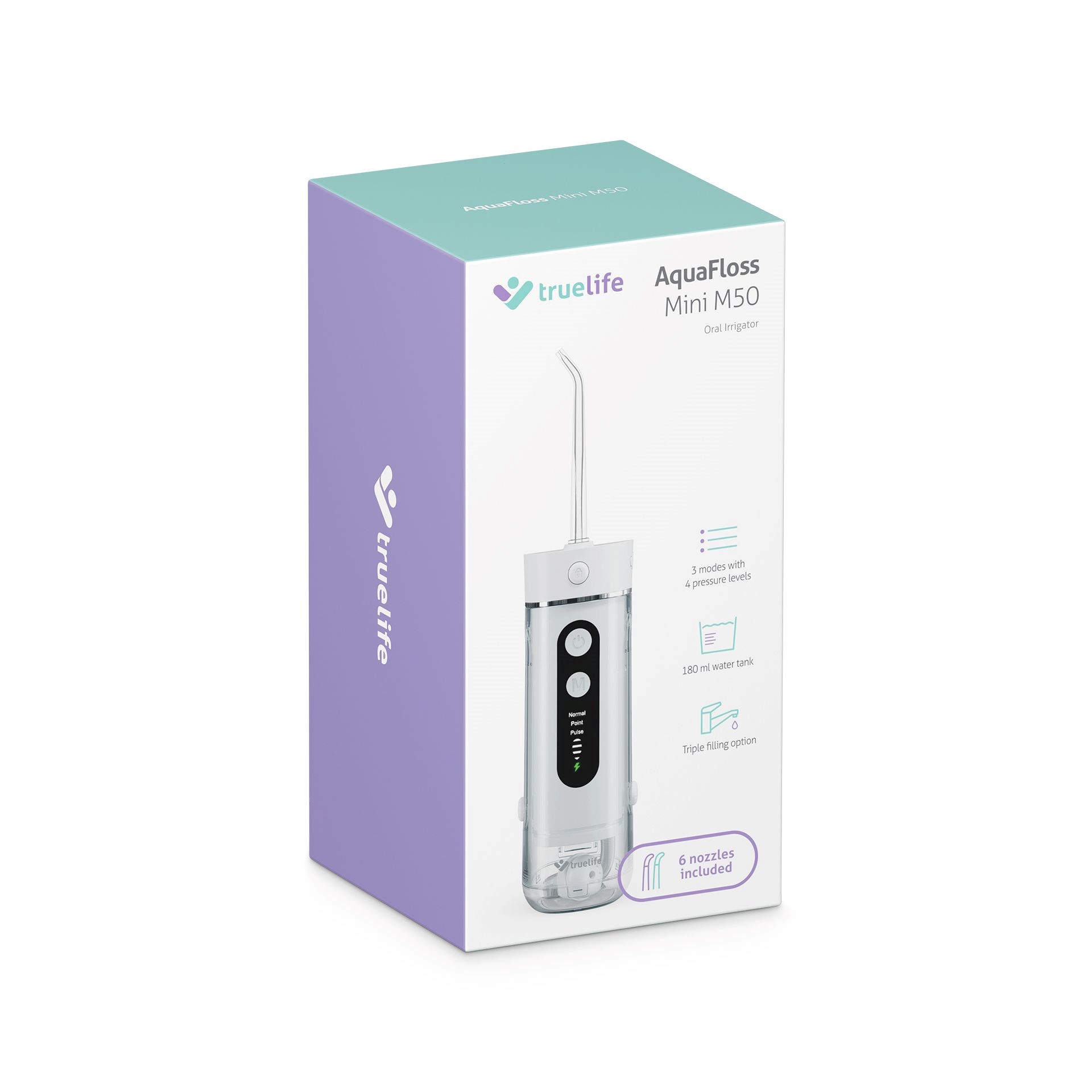 TrueLife AquaFloss Mini M50 - ústní sprcha - bílá10 