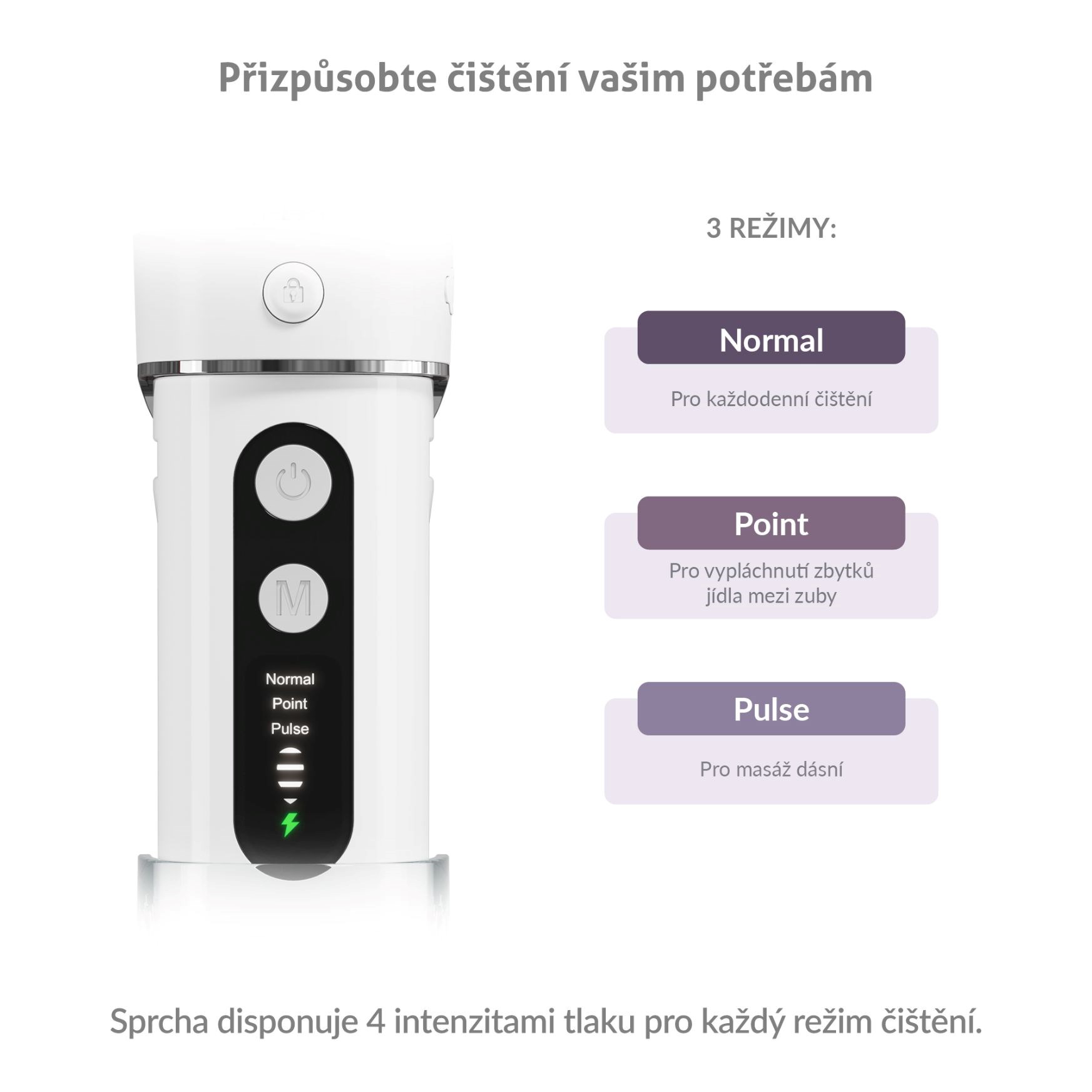TrueLife AquaFloss Mini M50 - ústní sprcha - bílá0 