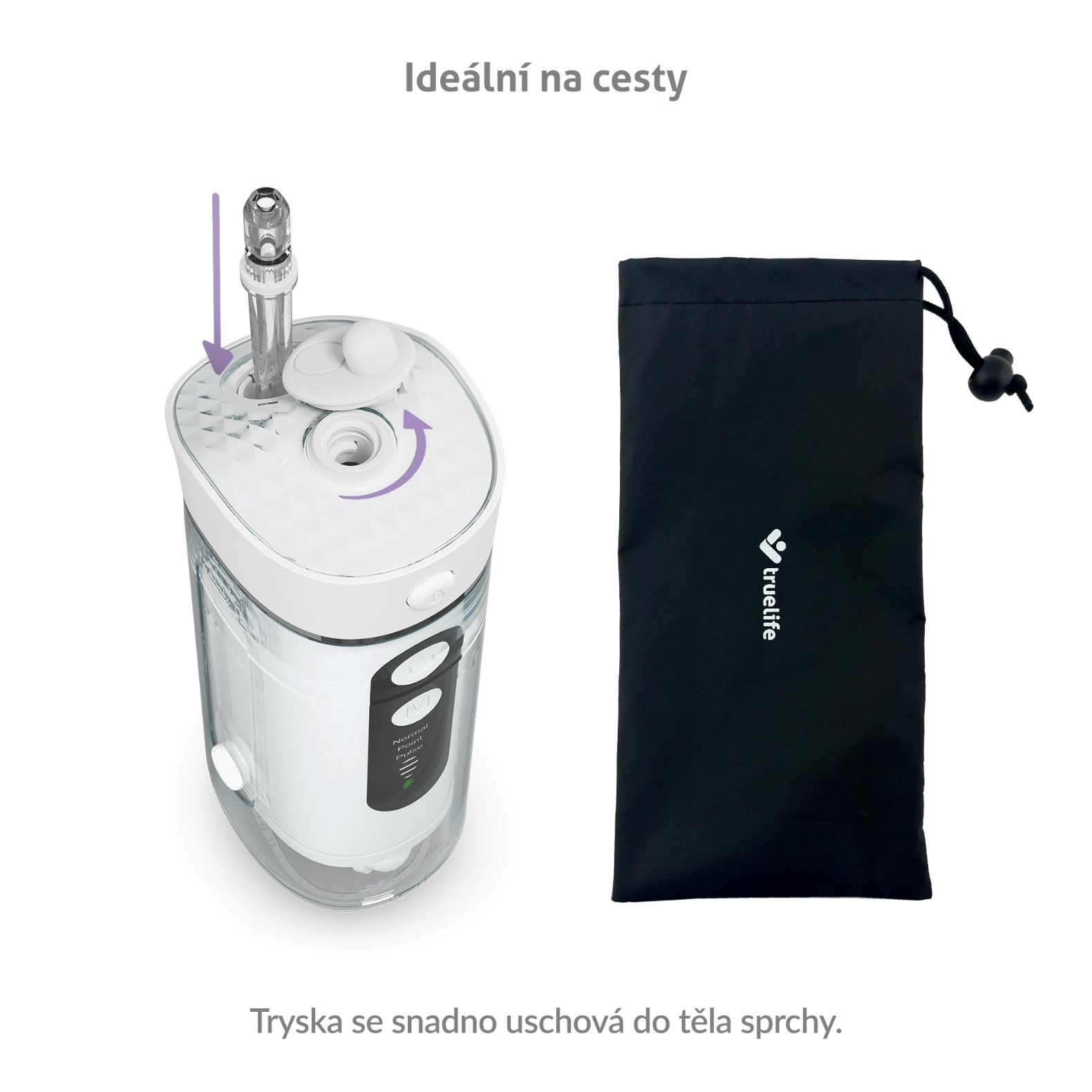 TrueLife AquaFloss Mini M50 - ústní sprcha - bílá6 