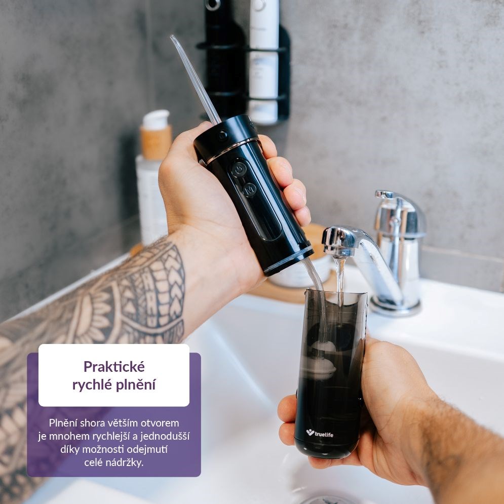 TrueLife AquaFloss Mini M50 - ústní sprcha - černá6 