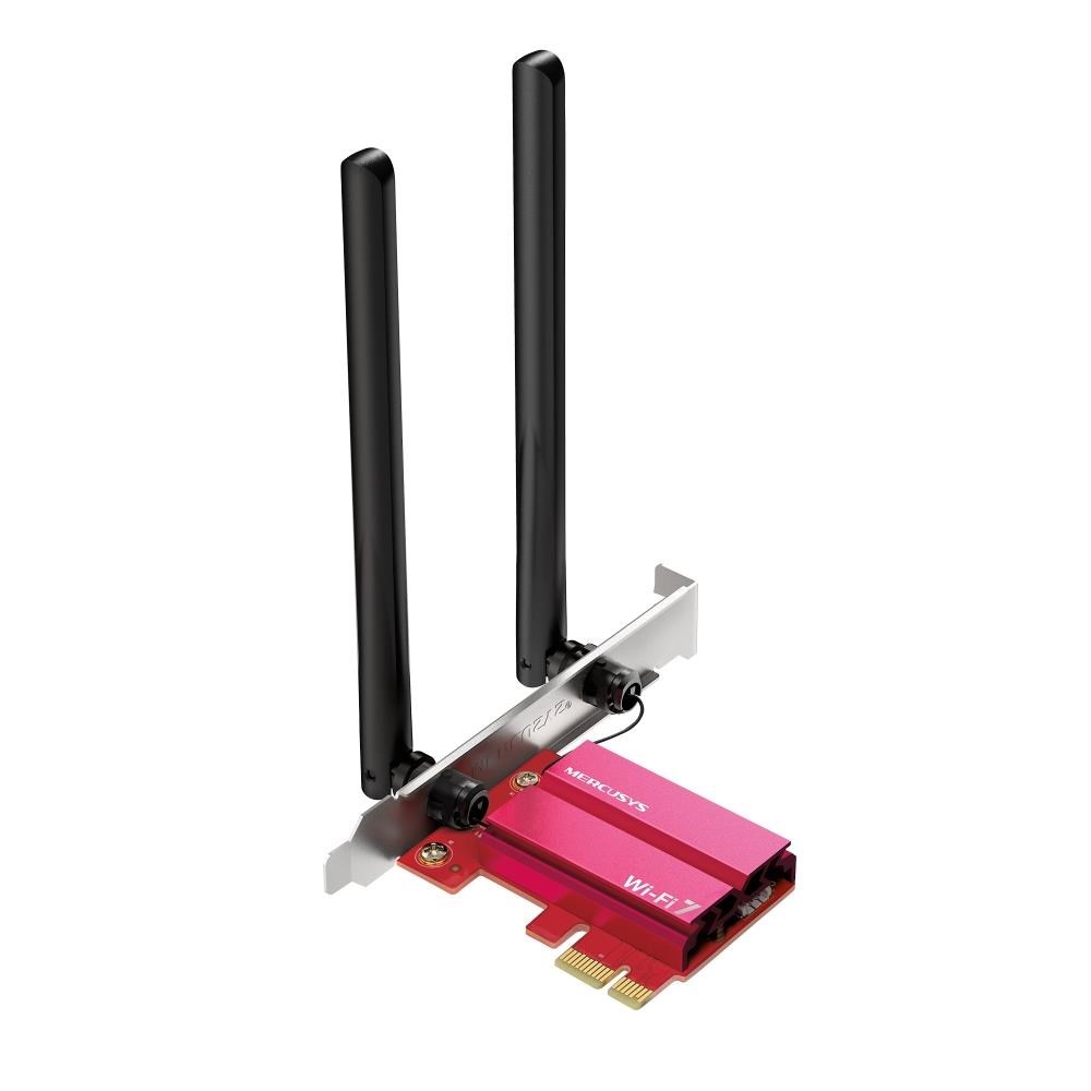 MERCUSYS MA37BE WiFi7 PCIe adapter (BE6500, 2, 4GHz/ 5GHz/ 6GHz, Bluetooth5.4)0 
