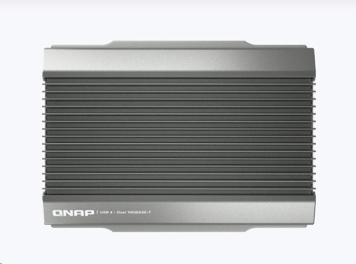 QNAP QNA-UC10G2T adaptér USB-C/ Thunderbolt 4 na 2x 10GBASE-T (2x10GbE, 1xUSB-C4/ TB4, fanless)4 