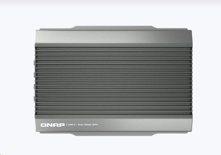 QNAP QNA-UC10G2SF adaptér USB-C/ Thunderbolt 4 na 2x SFP+ (2xSFP+, 1xUSB-C4/ TB4, fanless)4 