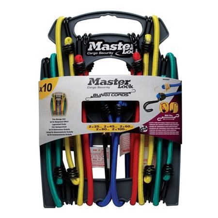 Master Lock Upínací gumy s háčky  (10 ks /  balení)0 