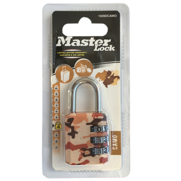 Master Lock Kombinační visací zámek  1509EURDCAMO - 30mm0 