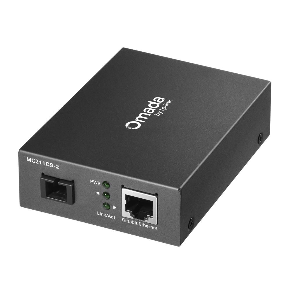 TP-Link OMADA MC211CS-2 WDM media konvertor (1xGbE,  1x simplex SC/ UPC,  SM,  1550/ 1310nm,  2km)0 
