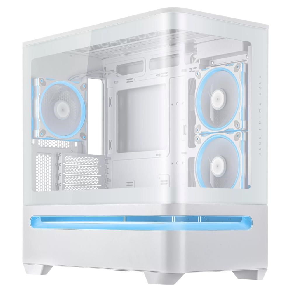 ASUS Case AP202 PRIME CASE,  mATX,  Průhledná bočnice,  3x 120mm ARGB Fan,  bílá1 