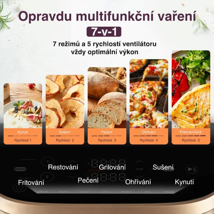 Cosori Turbo Tower Pro chytrá horkovzdušná fritéza 10, 8l černá5 