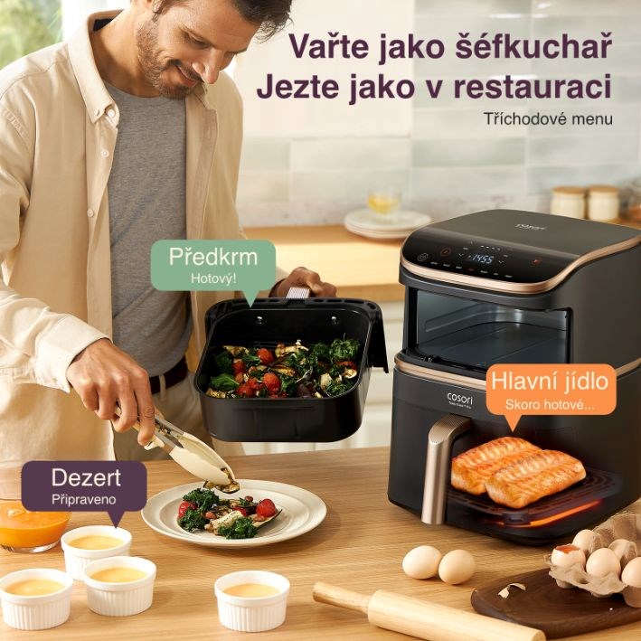 Cosori Turbo Tower Pro chytrá horkovzdušná fritéza 10, 8l černá7 