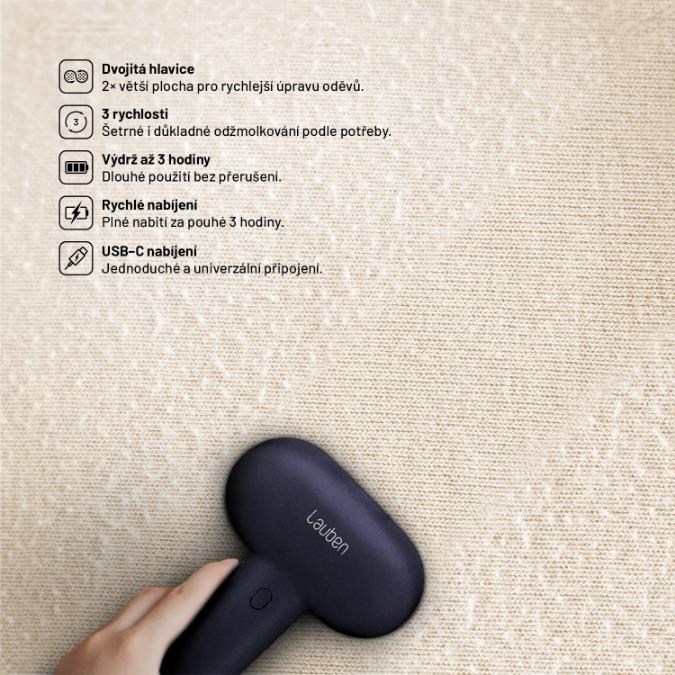 Lauben Lint Remover Dual 4AT4 