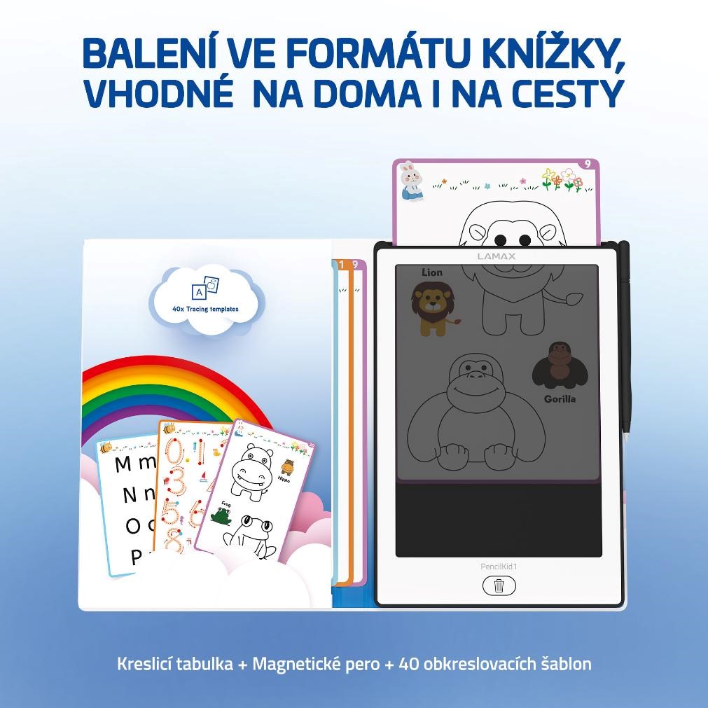 LAMAX PencilKid1 - Kreslicí edukativní tabulka8 