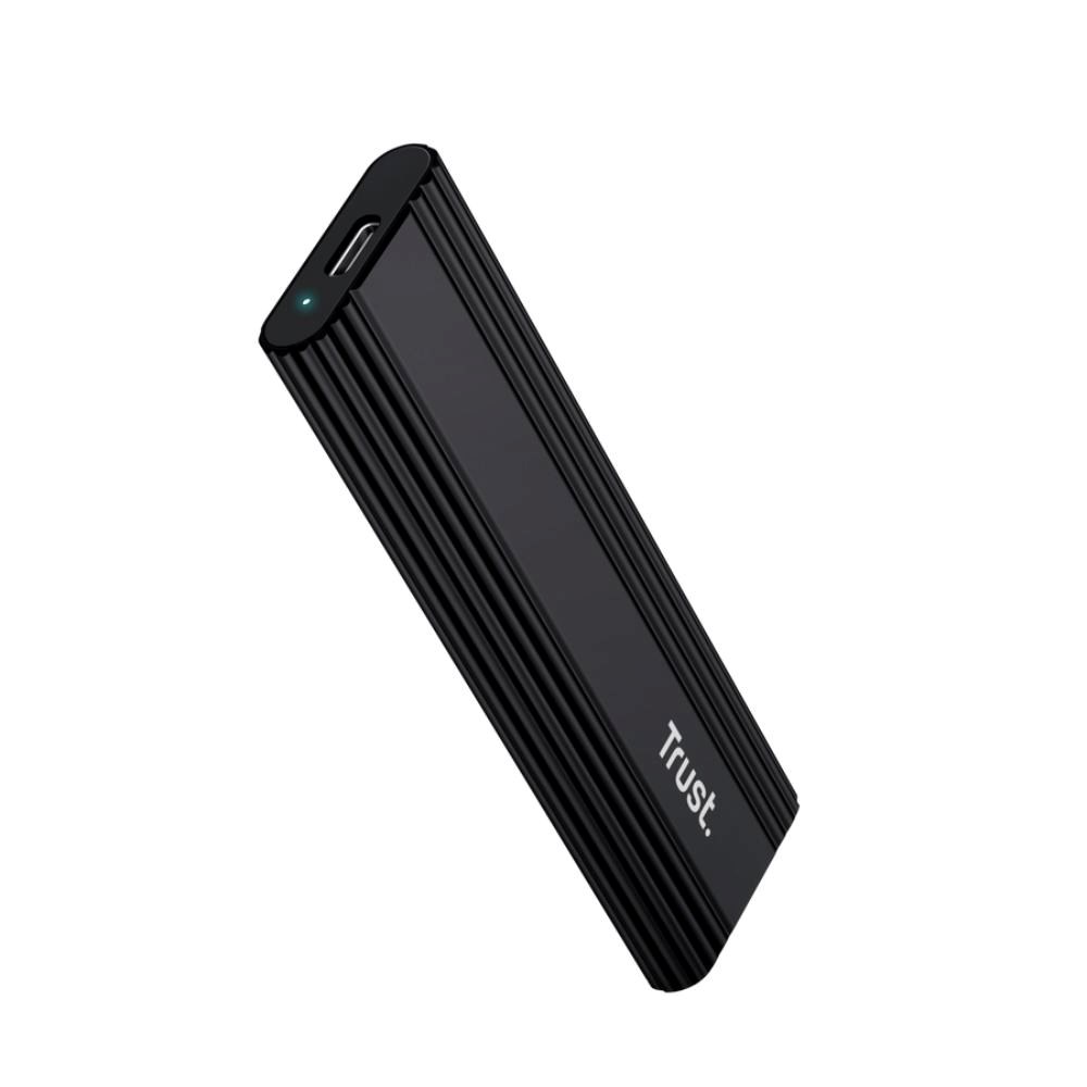 TRUST Externí box pro M.2 SSD,  USB-C 3.2 Gen2,  M.2 2280,  černá2 
