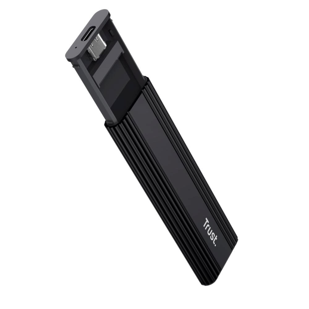 TRUST Externí box pro M.2 SSD,  USB-C 3.2 Gen2,  M.2 2280,  černá0 