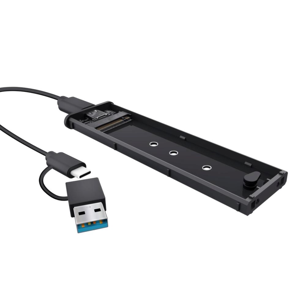 TRUST Externí box pro M.2 SSD,  USB-C 3.2 Gen2,  M.2 2280,  černá1 