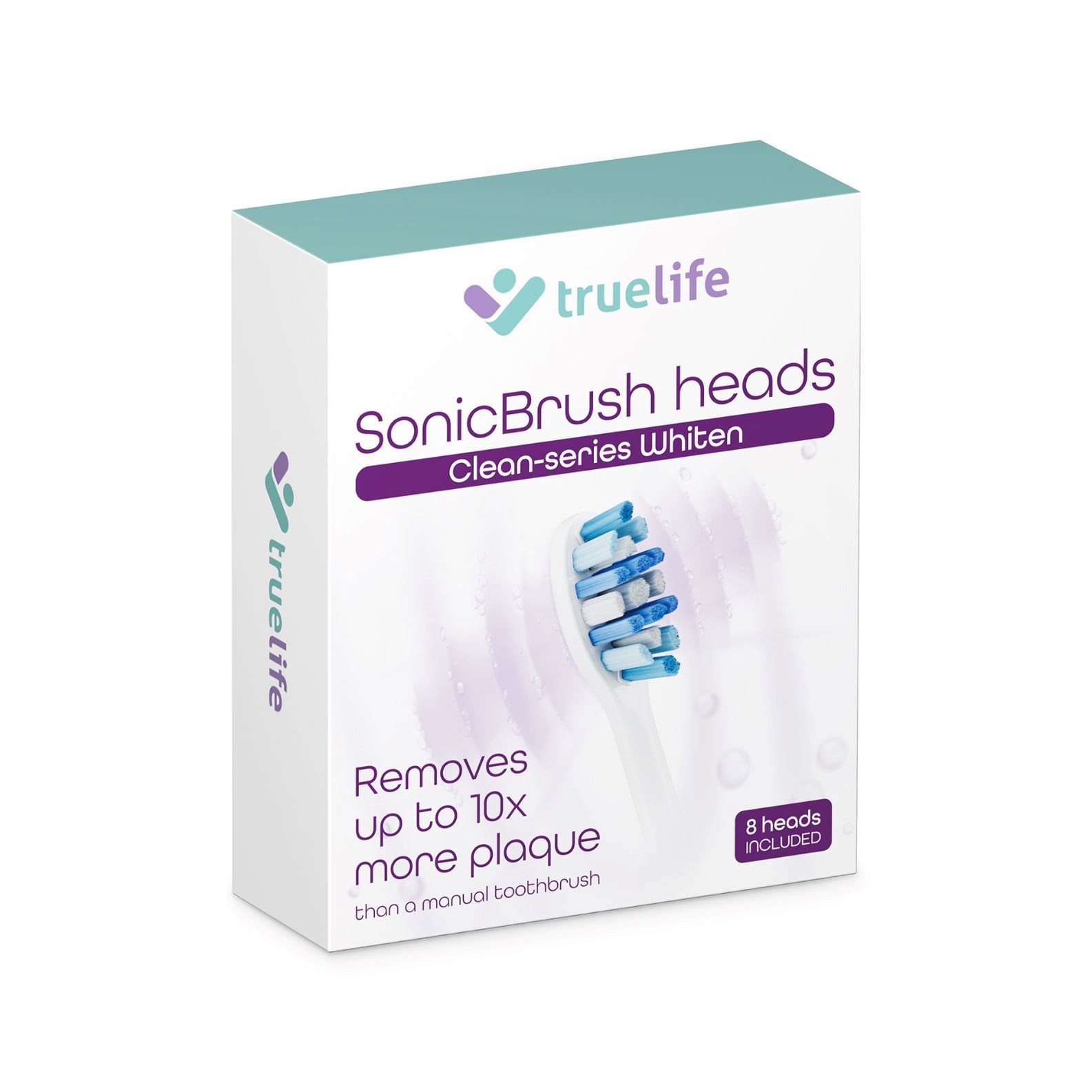 TrueLife SonicBrush Clean-series heads Whiten white 8 pack3 