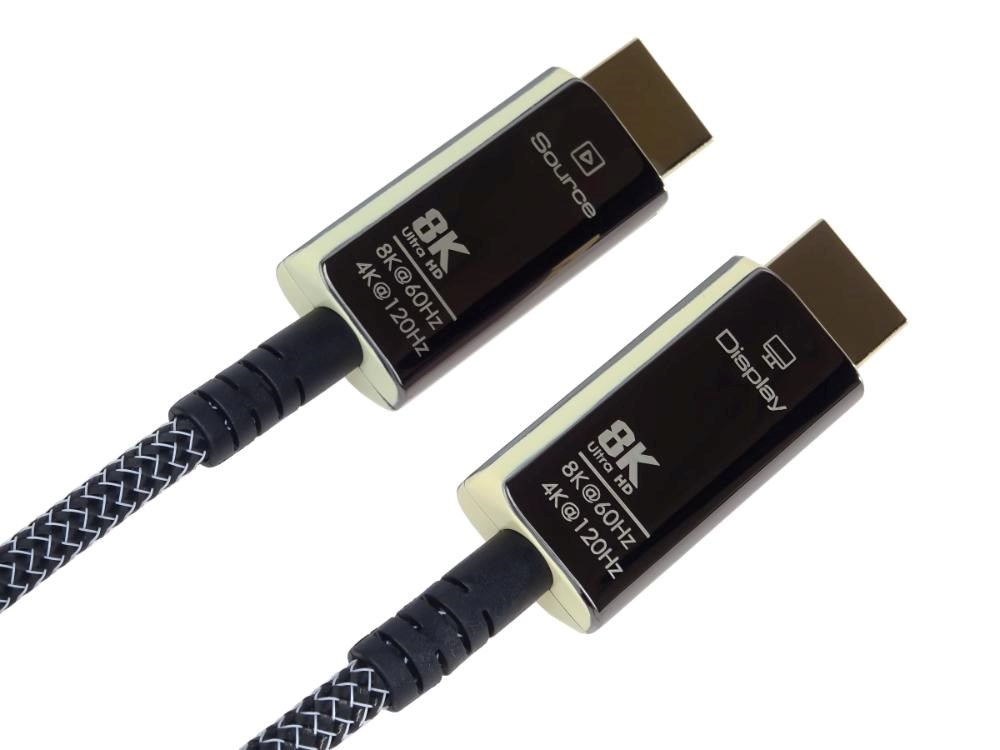 PREMIUMCORD Ultra High Speed HDMI 2.1 optický fiber kabel 8K@60Hz,  zlacené 7m4 