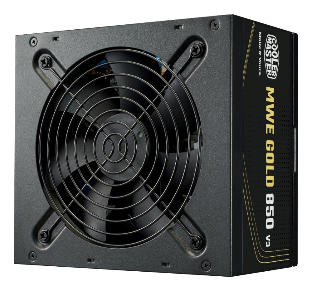 Cooler Master zdroj MWE Gold 850W V3,  120mm,  80+ Gold,  ATX 3.10 