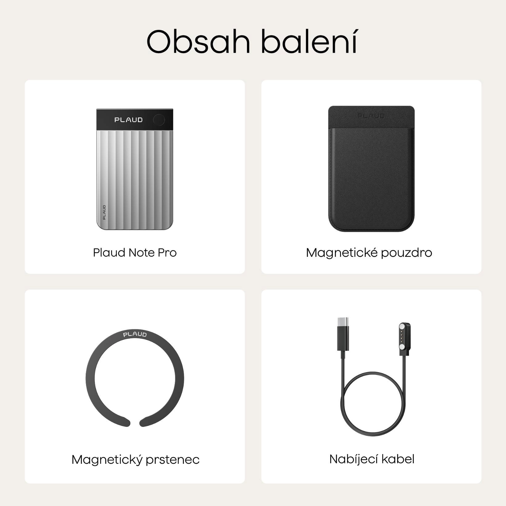 PLAUD Note PRO Black - AI hlasový záznamník5 