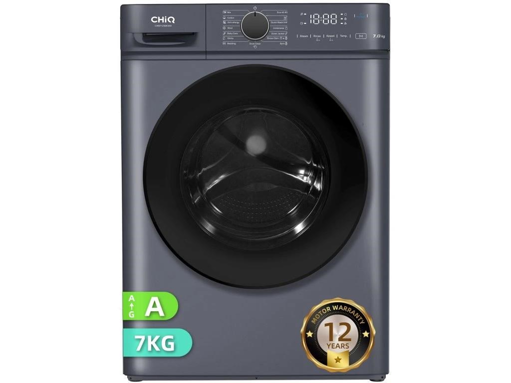 CHiQ Parní pračka 7 kg CHiQ CW07123863AX Steam Space Pro + 12 let záruka na motor0 