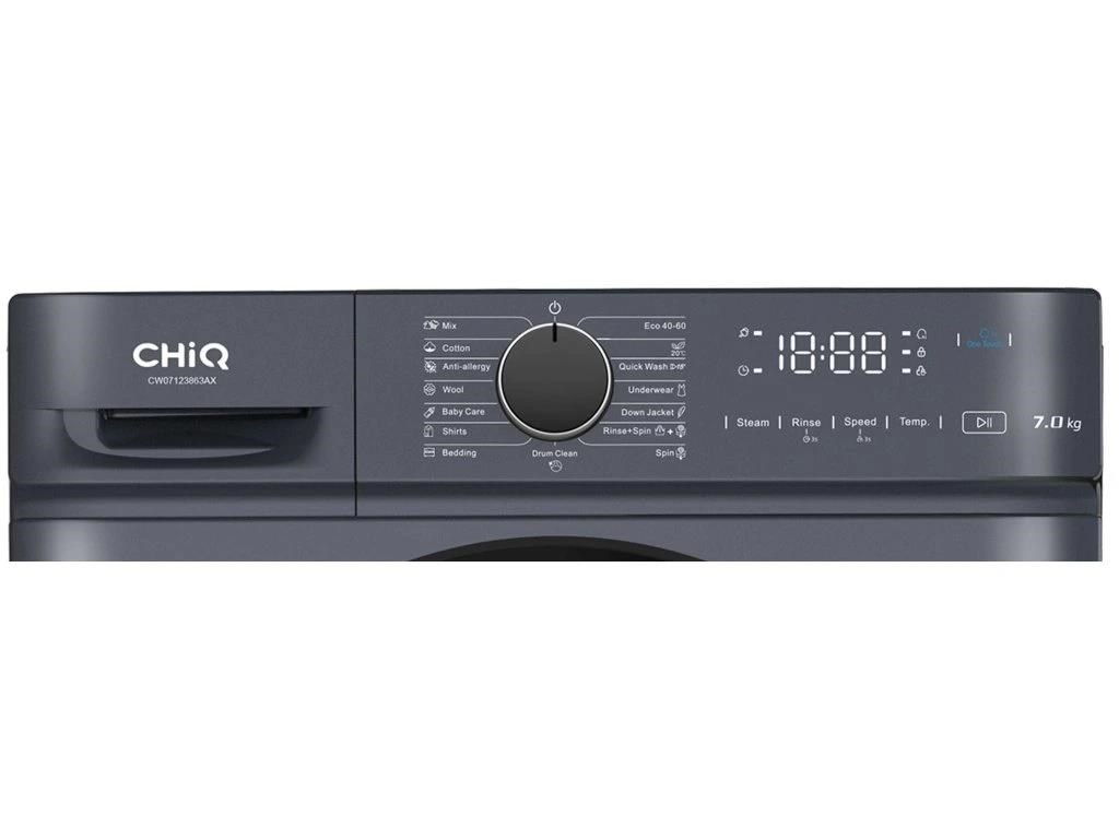 CHiQ Parní pračka 7 kg CHiQ CW07123863AX Steam Space Pro + 12 let záruka na motor3 
