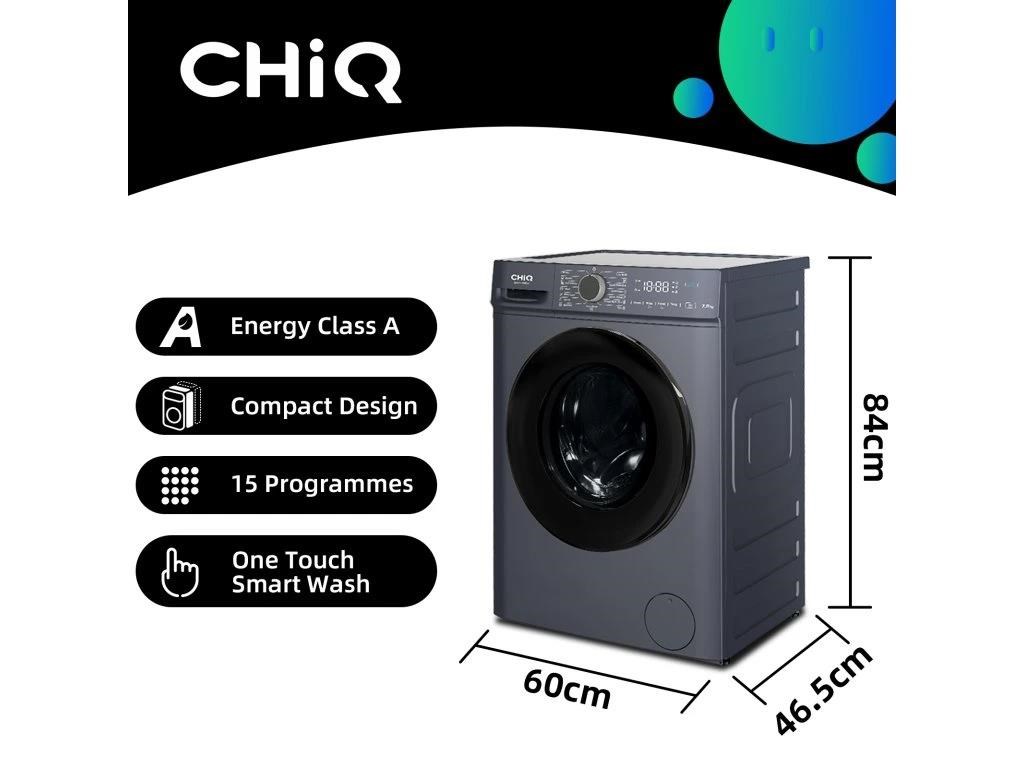 CHiQ Parní pračka 7 kg CHiQ CW07123863AX Steam Space Pro + 12 let záruka na motor4 