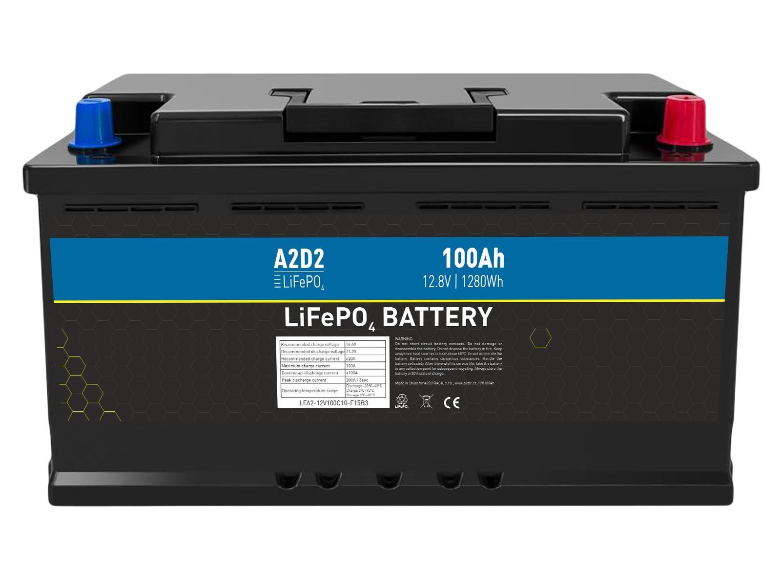 A2D2 batéria LiFePO4 12, 8V 100Ah F15 Car Battery Case (Gotion cells)