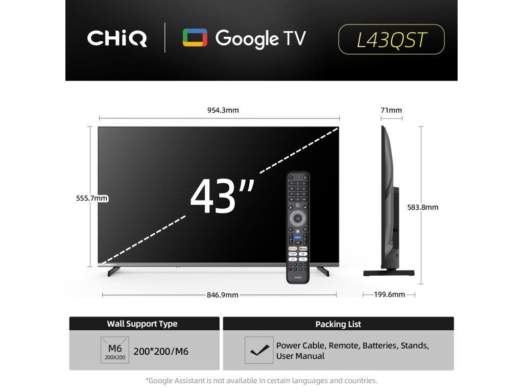CHiQ L43QST TV 43
