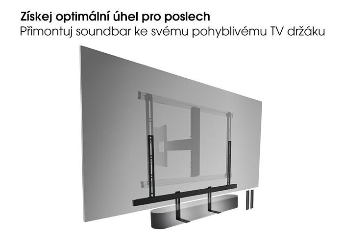 Vogel"s Univerzální soundbar držák,  uchycení na TV držák,  nastavení šířky a výšky5 