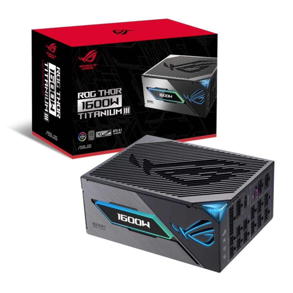 ASUS ROG THOR 1600/ 1600W/ ATX 3.1/ 80PLUS Titanium/ Modular/ Retail