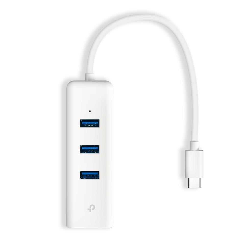 TP-Link UE330C USB-C/ Ethernet síťový adaptérm USB hub (1xUSB3.0 -> 1xGbE,  3xUSB3.0)0 
