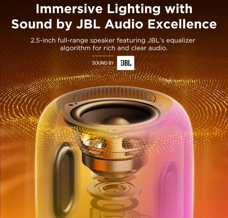 Govee Table Lamp 2 RGBW Akumulátorová lampa s reproduktorem - zvuk od JBL1 