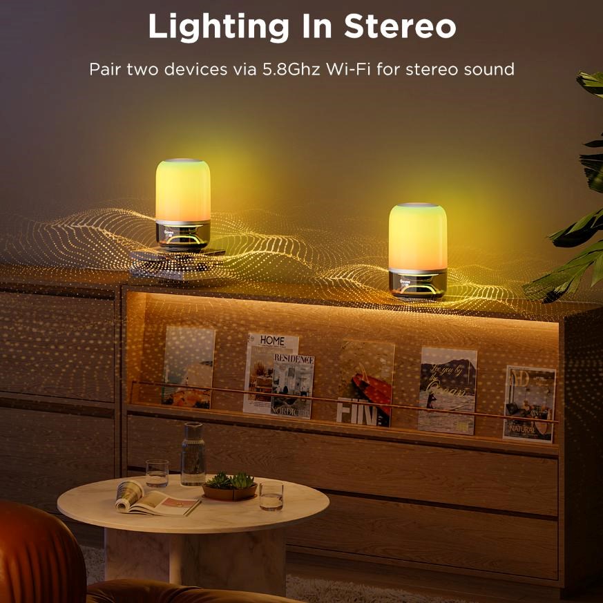 Govee Table Lamp 2 RGBW Akumulátorová lampa s reproduktorem - zvuk od JBL2 