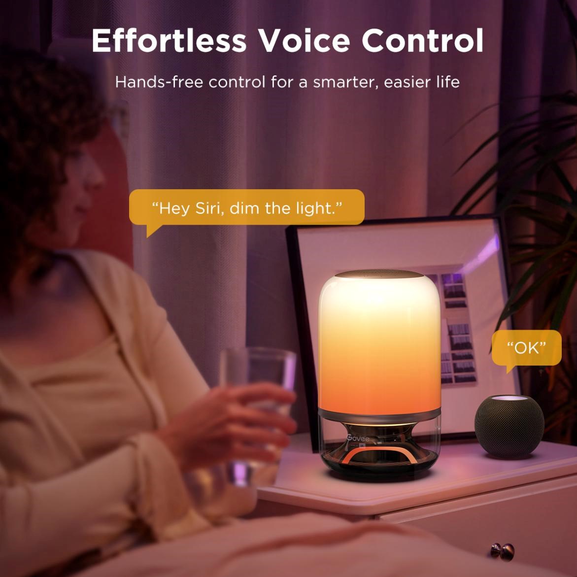 Govee Table Lamp 2 RGBW Akumulátorová lampa s reproduktorem - zvuk od JBL7 