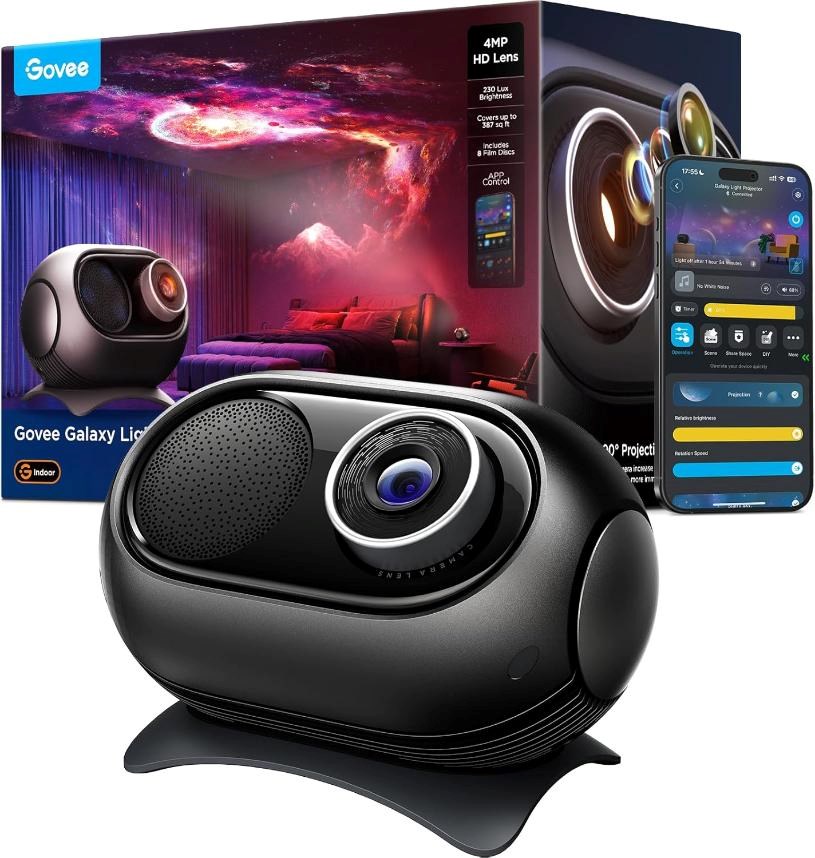Govee Galaxy Light Projector 2 Pro Matter s reproduktorem3 