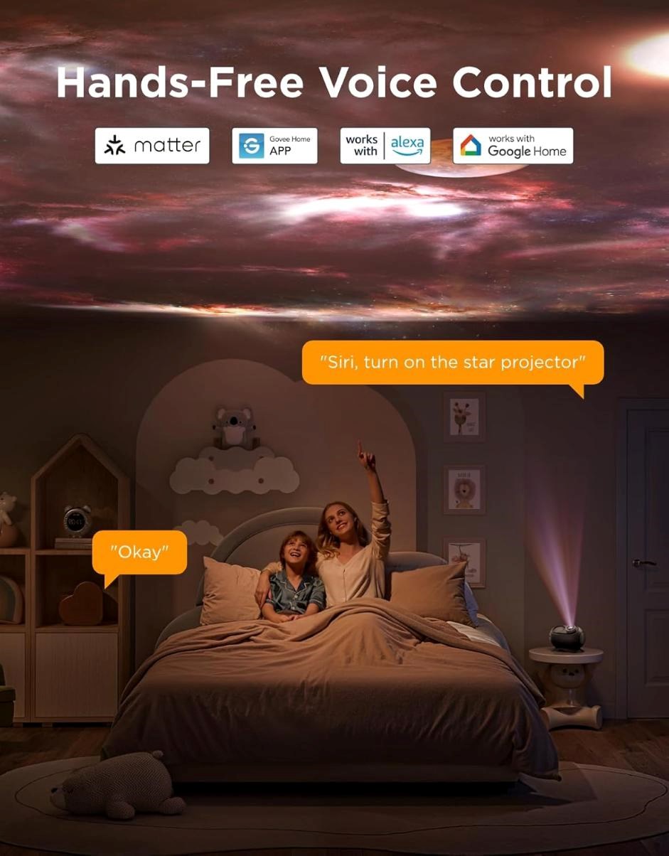 Govee Galaxy Light Projector 2 Pro Matter s reproduktorem2 