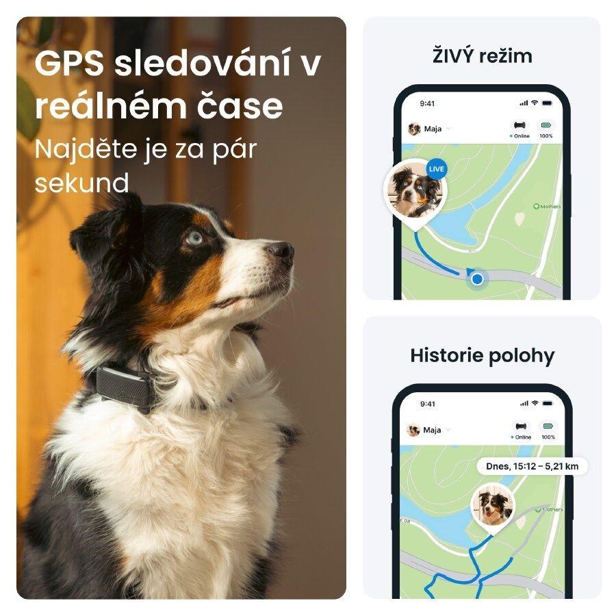 Tractive DOG 6 – GPS lokátor pro psy a monitor zdraví,  černý9 