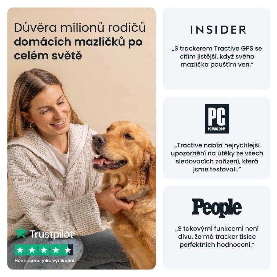 Tractive DOG 6 – GPS lokátor pro psy a monitor zdraví,  hnědý9 
