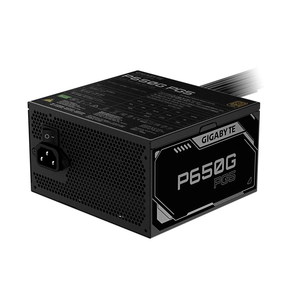 GIGABYTE zdroj P650G PG5,  650W,  120mm,  80 Plus Gold,  ATX 3.12 