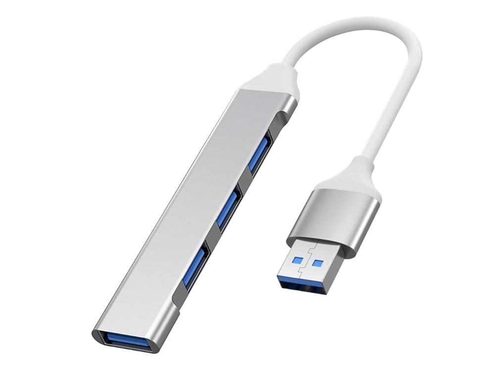 PremiumCord Hub USB3.2A na USB3.2 A + 3x USB2.0 A,  SuperSpeed 5Gbps,  hliníkové pouzdro0 