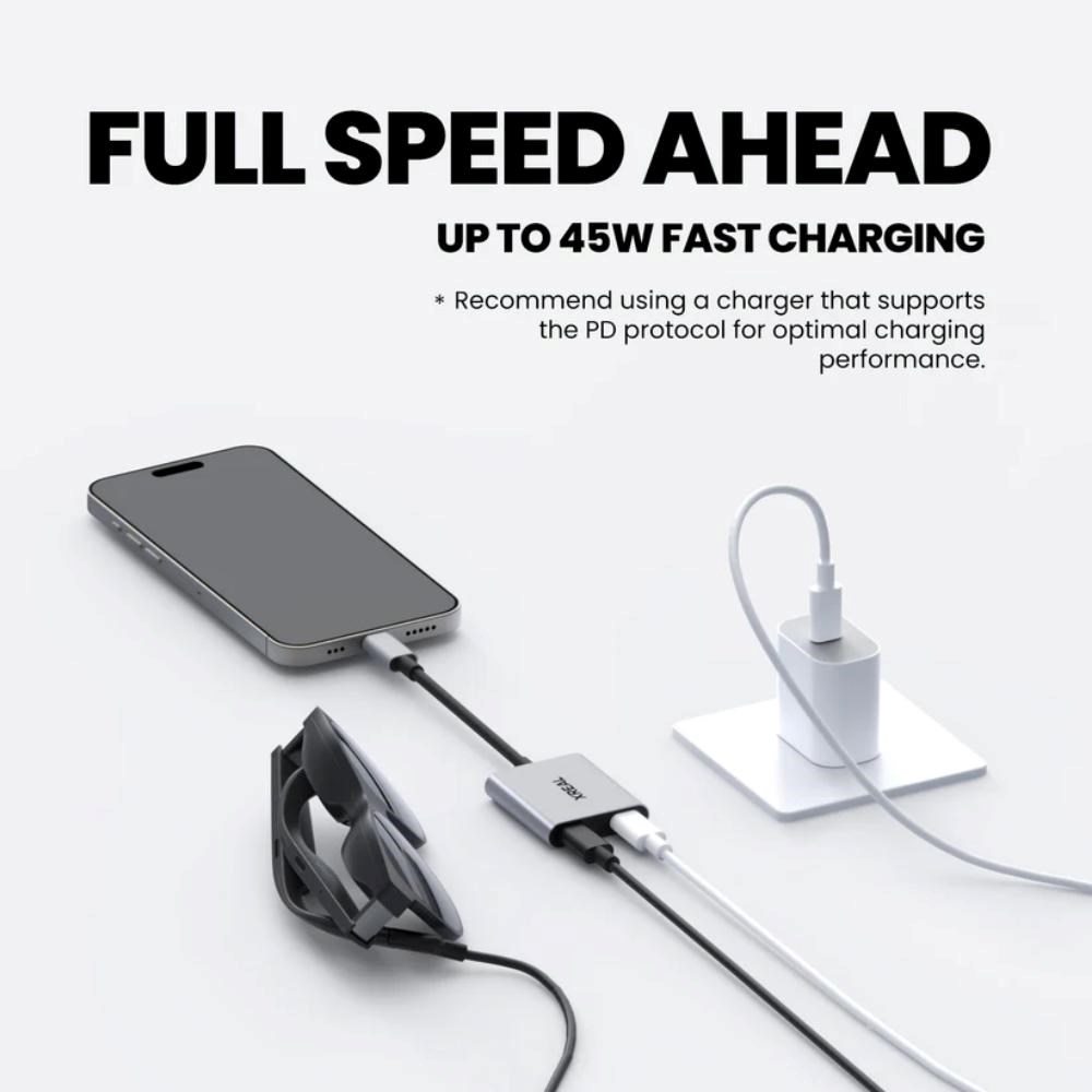 XREAL Dokovací stanice USB-C,  45W,  Pro XREAL Brýle,  šedá3 
