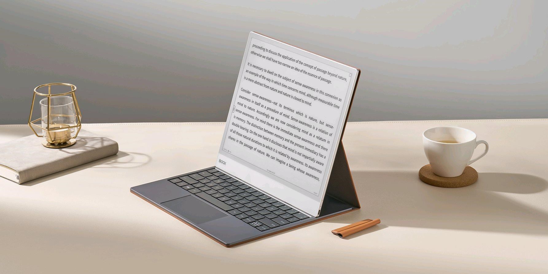 BAZAR - E-book ONYX BOOX pouzdro pro NOTE MAX s klávesnicí,  hnědé - Poškozený obal (Komplet)4 