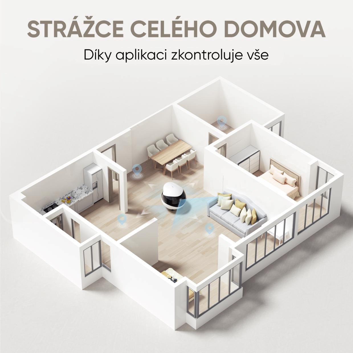 Enabot EBO Air 2 - Robotický AI společník s 2K kamerou5 