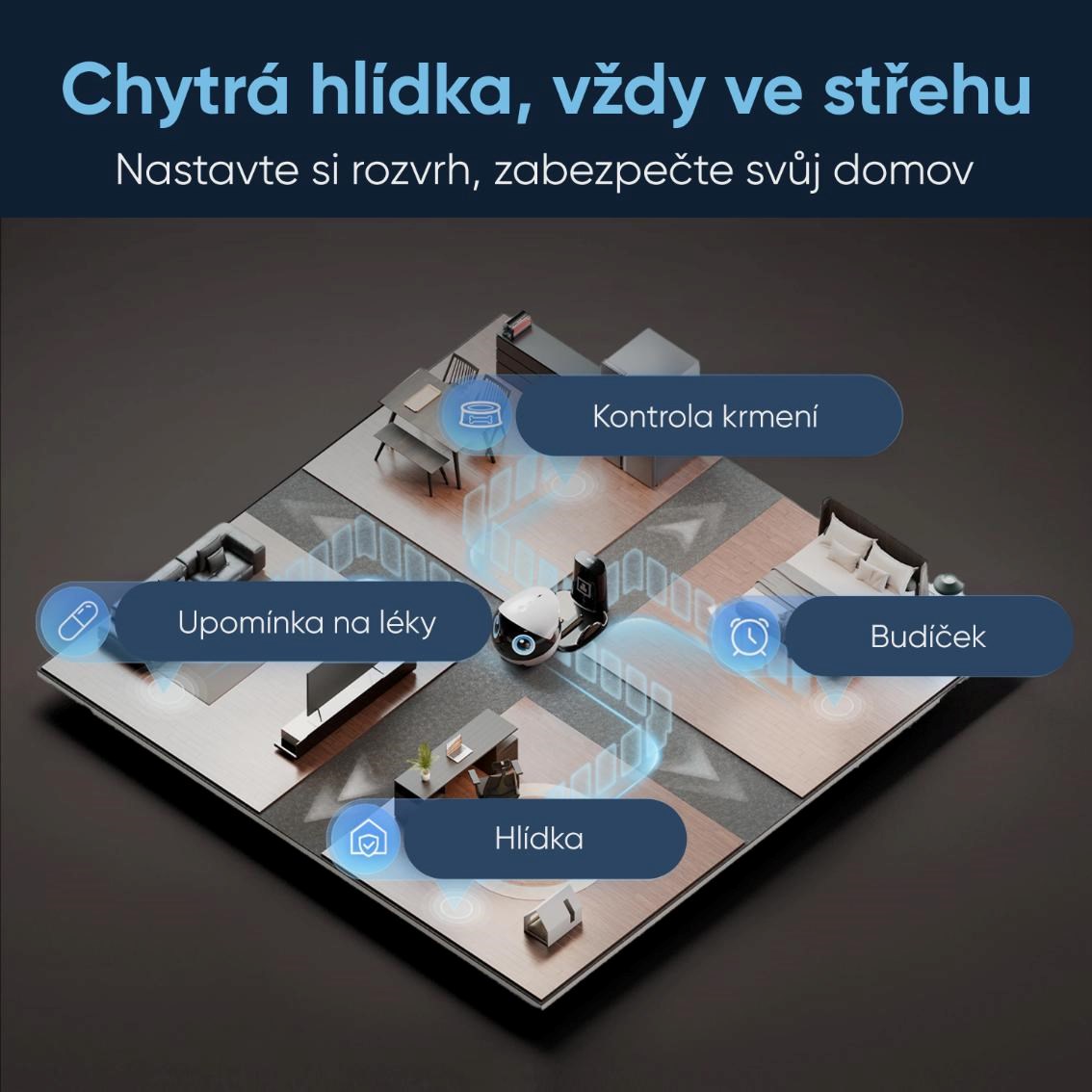 Enabot EBO Air2 Plus - Robotický AI společník s 3K kamerou5 