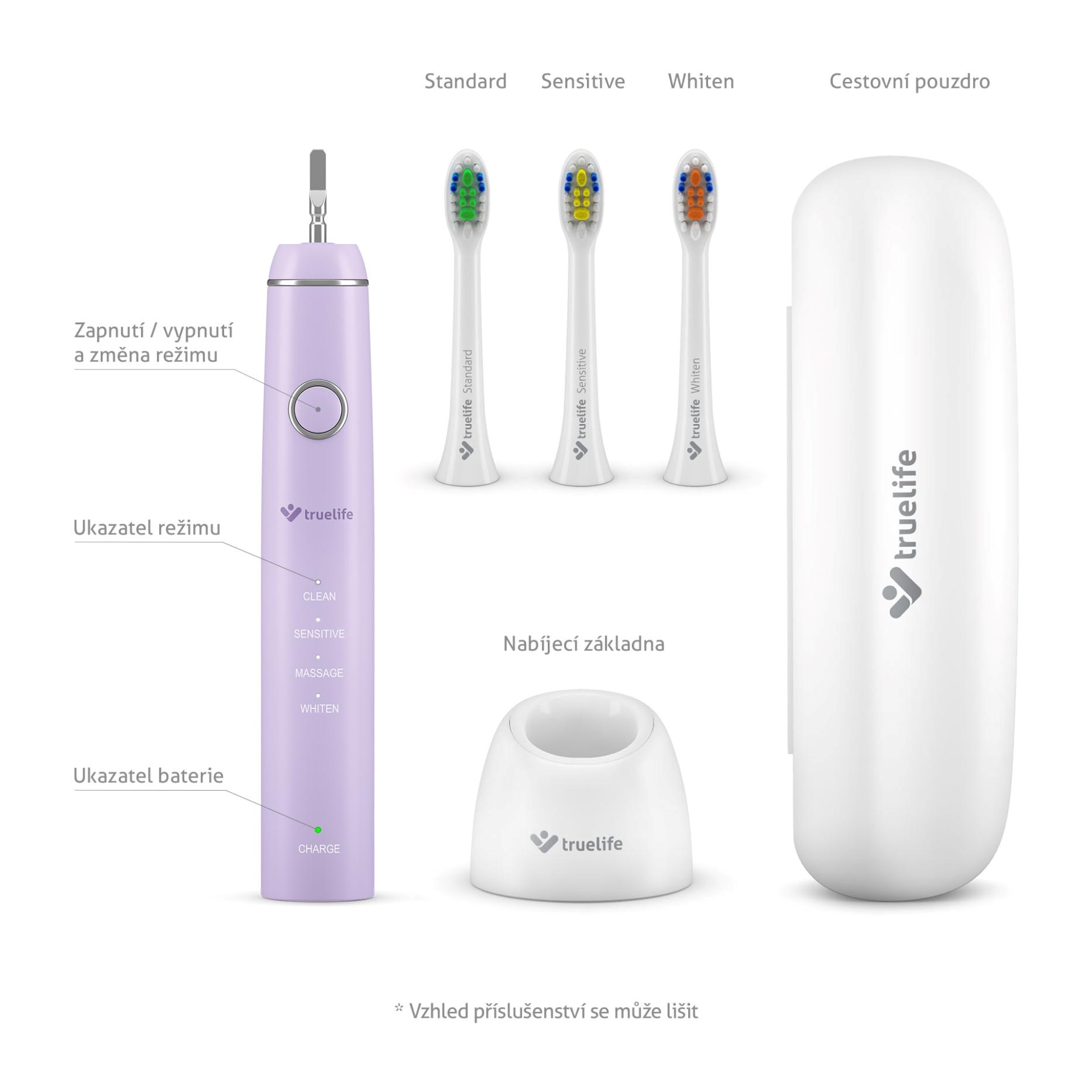 TrueLife SonicBrush Compact Duo Black /  Lavender0 